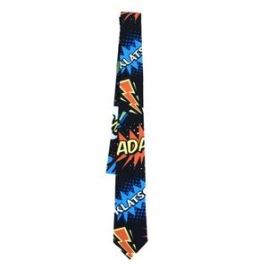 OppoSuits Black Badaboom Comics Tie